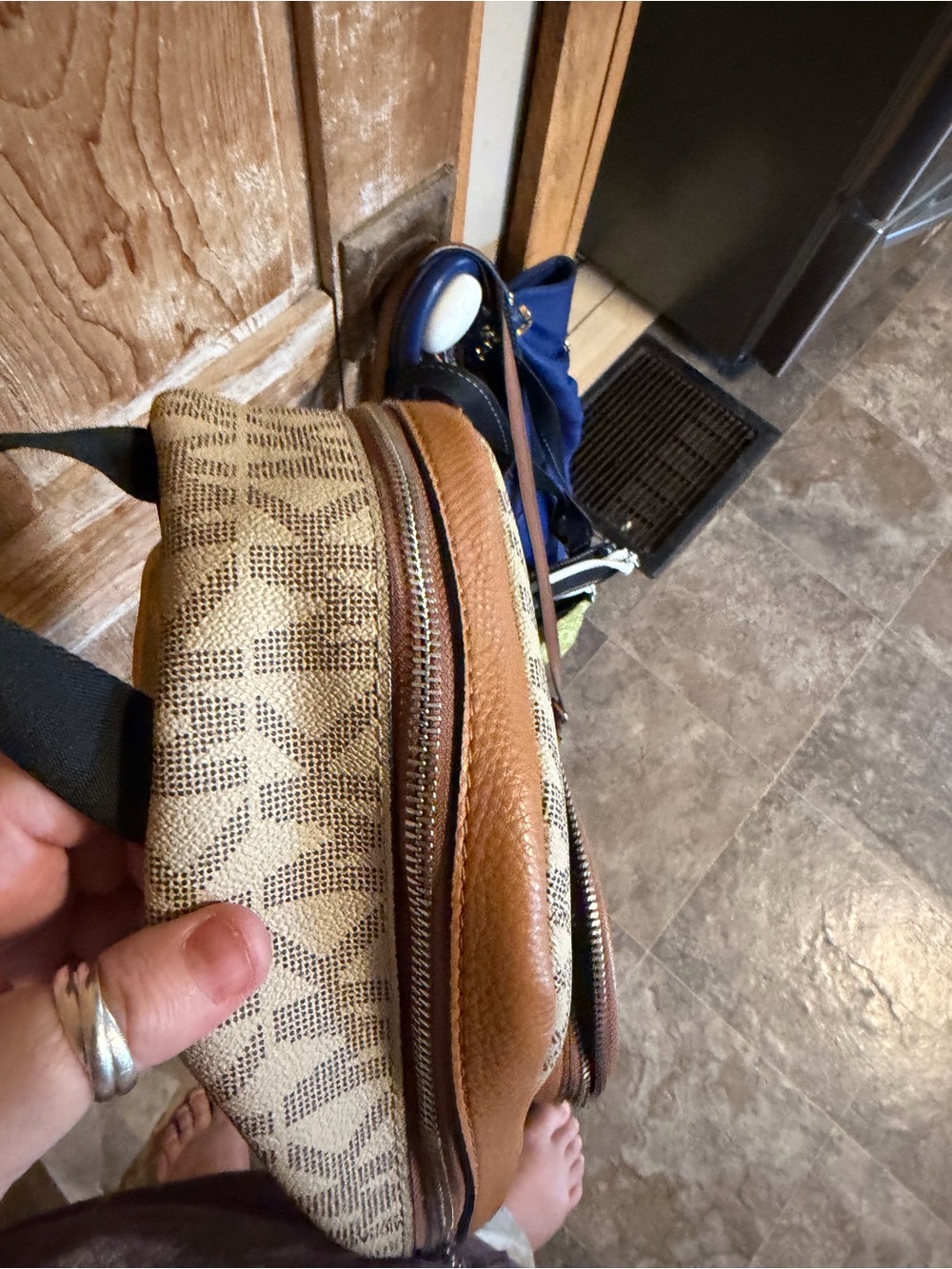 Michael Kors Cooper Chino Commuter Sling backpack - Picture 6 of 14